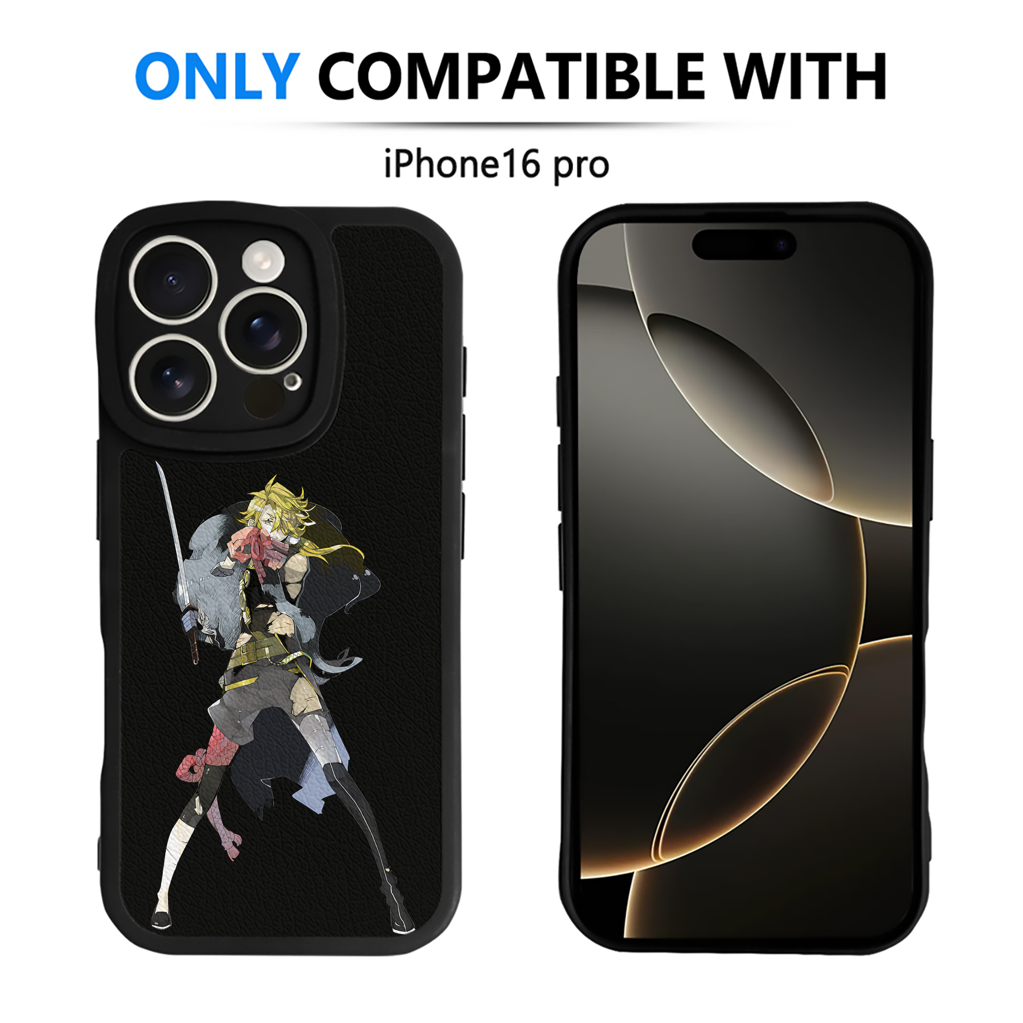 （画像用） 刀剣乱舞 Touken Ranbu 【iPhone 16シリーズ対応】シリコンスマホケース（レザー調） 材質：シリコン